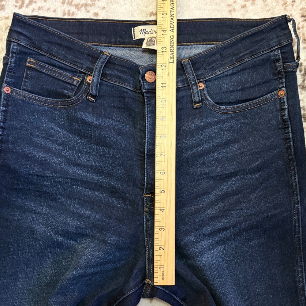 Madewell Jeans Women 30 Blue High Rise Skinny Dark Wash Stretch Denim Minimalist - Picture 6 of 8